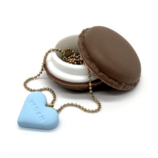 Halskette „VEGAN“ inkl. Macaron Schmucketui