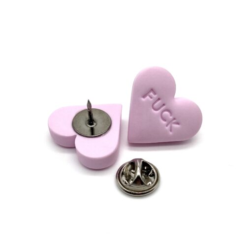 Pin „FUCK“ inkl. Naturkarton Schmucketui