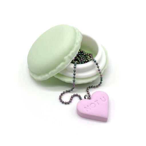 Halskette „NOT U“ inkl. Macaron Schmucketui