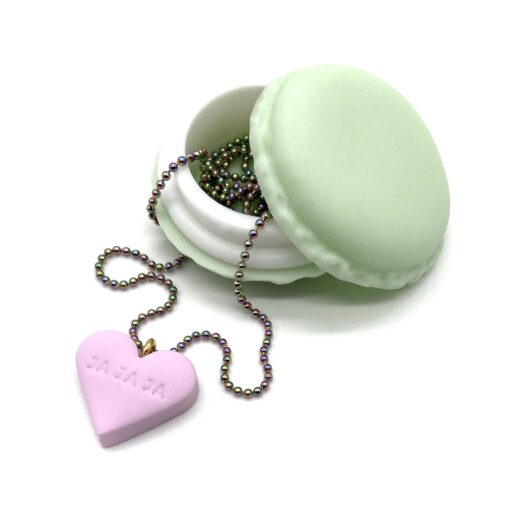 Halskette „JA JA JA“ inkl. Macaron Schmucketui