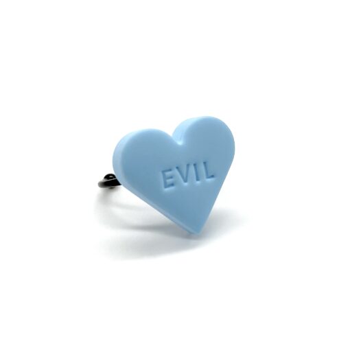 Ring „EVIL“ inkl. Naturkarton Schmucketui