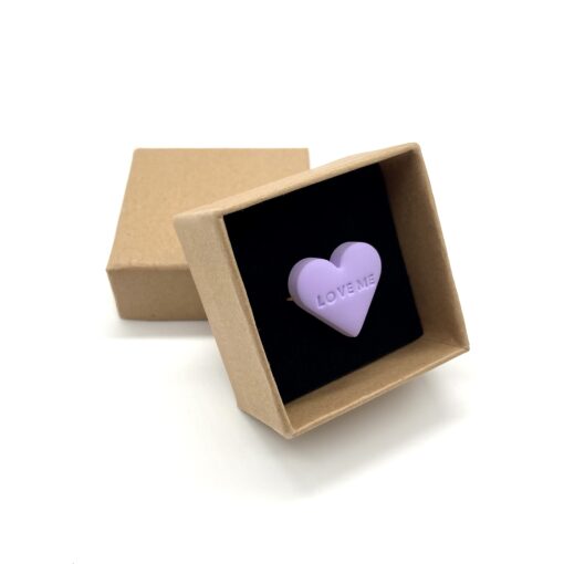 Ring „LOVE ME“ inkl. Naturkarton Schmucketui – Bild 2