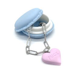 Armband "FUCK“ inkl. Macaron Schmucketui – Bild 2